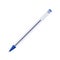 Common blue ballpoint pen in transparent case