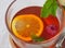 Common cure for common cold - lemon, mint, raspberry, ginger