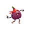 Common fig pirate emoticon with bombs, buccaneer