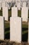 Common grave of four unknown soldiers, Tyne Cot cemetery, Belgium.