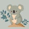 common koala herbivore mammal animal body