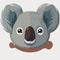 common koala herbivore mammal animal face