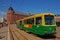 Common mode of public transportation tram at Hakaniemi Market Square