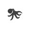 Common octopus line icon