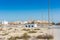 A common residential area built above on the desert near the corniche park in the Dammam, Saudi Arabia