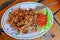 Common seafood at seaside Thailand, Pen Shell fried with garlic