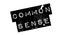 Common Sense rubber stamp