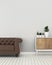 Common space in reception. Living room with cabinet and sofa.vintage interior design.