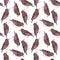 Common starling or European starling or Sturnus vulgaris bird seamless watercolor birds painting background