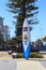 Commonwealth Games countdown clock shaped as a surfboard is four meters tall and stands at the beach end of Cavill Ave