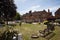 A communal garden in the old town in Beaconsfield, Buckinghamshire, UK