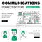 Communication connect social technology pack.