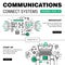 Communication connect social technology pack.