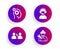 Communication, Consultant and Thoughts icons set. Repairman sign. Users talking, Call center, Business work. Vector