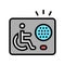 communication device for disabled color icon vector illustration