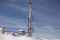Communication equipment in the mountains. The repeater is located at a high altitude.