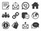 Communication icons. Contact, mail signs. Vector