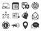 Communication icons. News, chat messages signs. Vector