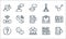 communication line icons. linear set. quality vector line set such as like, team, ask, newspaper, chat box, wifi, modem, antenna,