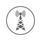 Communication, network, tower gray icon