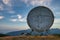 The communication parabola at Comano Former NATO Base, Tuscany, Italy