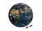 Communication satellites orbiting the Earth 3d rendering