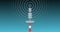 Communication tower produce radio wave. harmful radio frequency  for human. Mobile tower radio wave over 4k resolution.