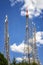 communication towers, antennas and transmitters