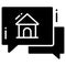 communication trendy icon, flat style isolated on white background. Symbol for your web site design, logo, app, UI