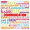 COMMUNICATION word cloud collage, business concept background