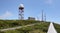 Communications antennae on the summit of the highest mountain, Santa Barbara, of the Terceira Island in Azores, Portugal