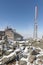 Communications infrastructure on Mount Washington summit