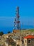 Communications Tower and Aerials on Greek Mountain