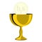 Communion chalice and host