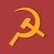 Communism symbol hammer and sickle sign