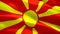 Communist flag waving in wind video footage Full HD. Realistic Communist Flag background. Soviet Union Flag Looping Closeup 1080pM