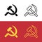 Communist hammer and sickle symbol