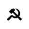 Communist sign icon vector on white
