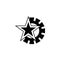 Communist star and mechanism icon. Element of communism illustration. Premium quality graphic design icon. Signs and symbols colle