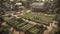 Community Garden, clean living, green, vegan, plants, gardening, sustainable living, Generative AI