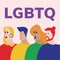 The Community LGBTQ vector illustration