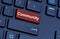 Community word on computer keyboard button