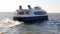 Commuter ferry boat OPPORTUNITY leaving Brooklyn Army Terminal pier, rear view, New York, NY