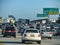 Commuter traffic on I-405, one of Southern Californiaâ€™s busiest freeways