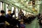 Commuters on Subway in Tokyo