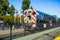 Commuters waiting on the platform to take the Caltrain towards San Francisco