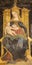 COMO, ITALY - MAY 8, 2015: The detail of fresco of Madonna in church Basilica di San Fedele by Andreas de Magistris 1504