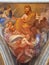 COMO, ITALY - MAY 8, 2015: The fresco of St. Matthew the evangelist in church Basilica di San Fedele by Giovanni Valtorta  1846