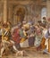 COMO, ITALY - MAY 8, 2015: The fresco of Wedding of Virgin Mary and St. Joseph in church Basilica di San Fedele by unknown artist