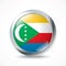 Comoros flag button